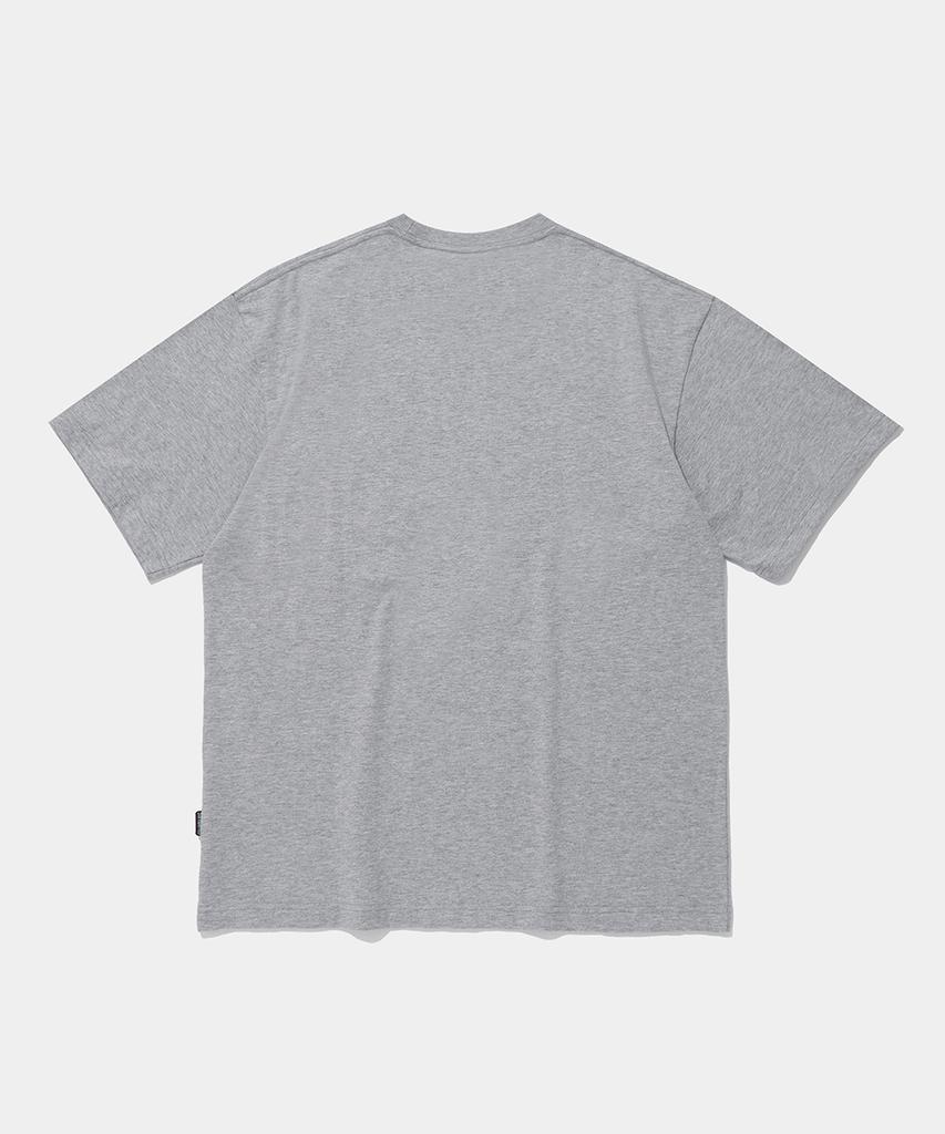 COLUMBIA UNIVERSITY Cny Boxlogo S/S T-Shirts_Melange Gray