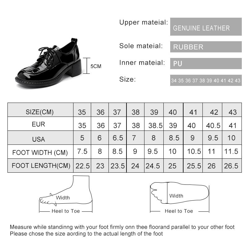 Fashion AIYUQI Women Shoes Loafers Genuine Leather Spring New Lace-up Mid Heels Shoes Women British Style Large size Women Shoes
