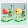 Apple Peeler Stainless Steel Manual Rotating Peeler Kitchen Gadget With 2 Replacement Cutter Heads For Pear Citrus Fruit Light