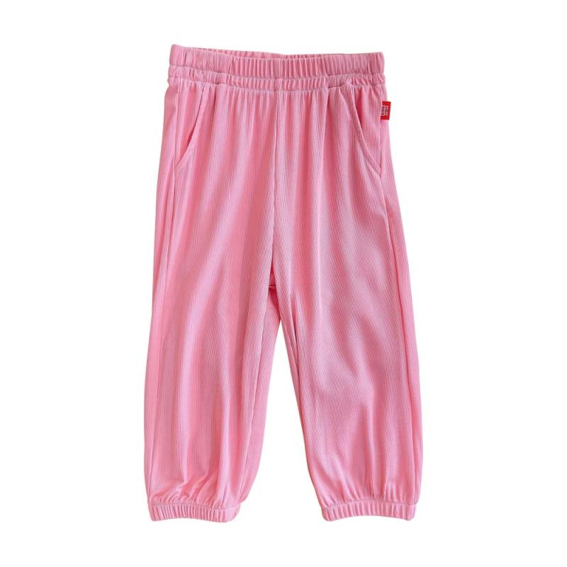 Children's Loose Home Pants Summer Thin Mosquito Proof Trousers Pajama Pants Solid Color Kids Trousers