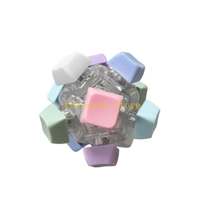 E7Ce Portable Mechanical Handheld Stress Relief Toy Vibrant Color Abs Sensory Focusing Aid For Office Travel Classroom Use