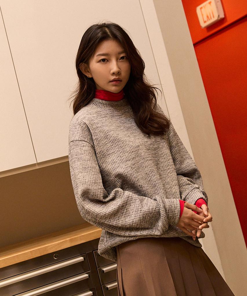Peideomeonteu [2Pack] Knit Round Sweatshirt (Type A)