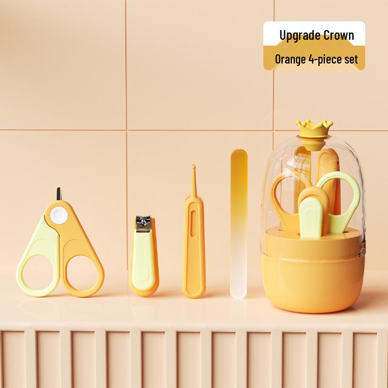Safe Baby Nail Clipper Set: Anti-Pinch Scissors & File for Newborns and Children