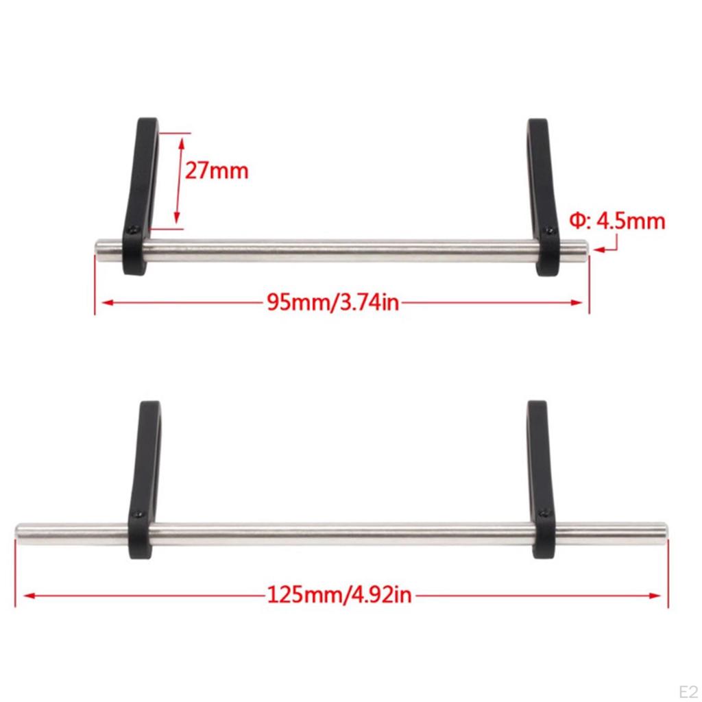 1/10 RC Front and Rear Bar Mount, Accessory Upgrade Parts for SCX10 III Txr6 II 1:10