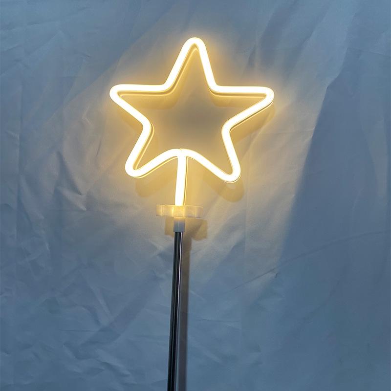 Solar Garden Stake Lights: Snowflake, Star, Lollipop, Butterfly – Outdoor, Waterproof, Ideal for Patio, Lawn, Camping, Decoration. Solar ground plug model