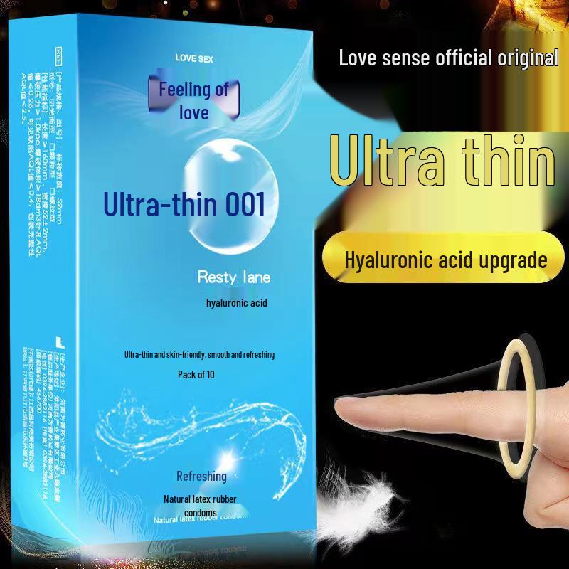 Condones Retardantes de Ácido Hialurónico Ultra Finos de Larga Duración 001 - Love Sense