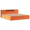 VidaXL Bed Frames Without Mattress Wax Brown 180x200cm Solid Pine Wood, Bed, Solid Wood Bed Frame, Bedroom Furniture 3323409