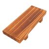 Wooden Riser Multifunctional Small Wood Tray Pedestal Stand for Kitchen Bathroom Countertop Brown Color
