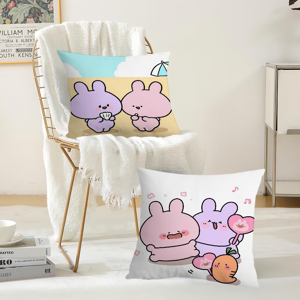 Cartoon A-Asamimichan Cute Pillow Case Suitable For Bedrooms Living Rooms Cars Home Decoration