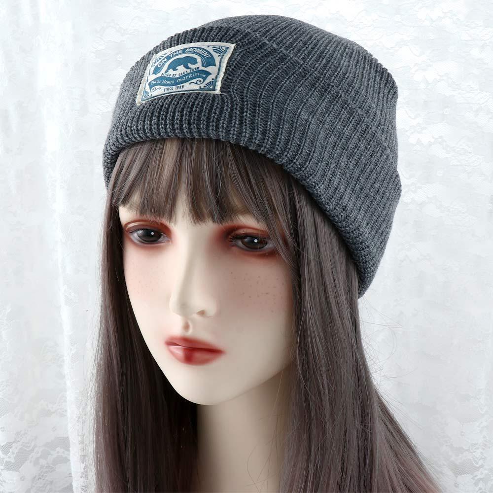 Street wear Solid Colors Knitting Beanie Women Skullies Hat Fashion Design Korean Style Hat