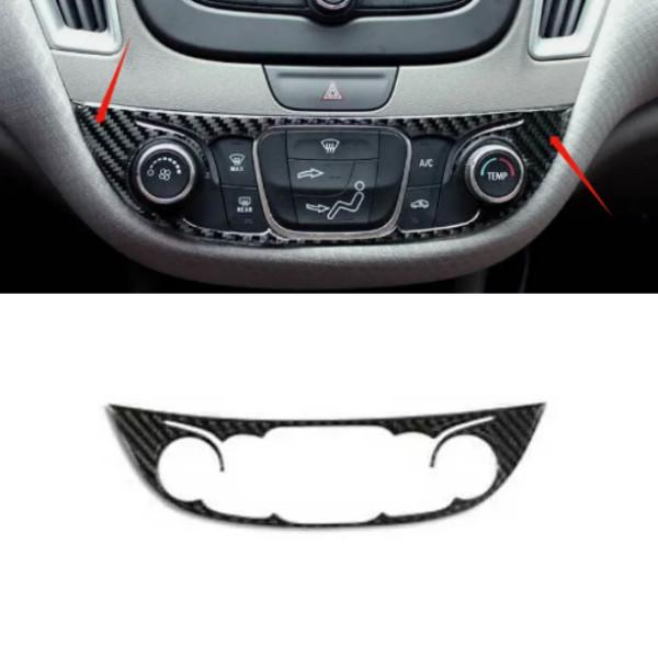 For Chevy Malibu 2016- Carbon Fiber Center Console AC Switch Panel Car Trim