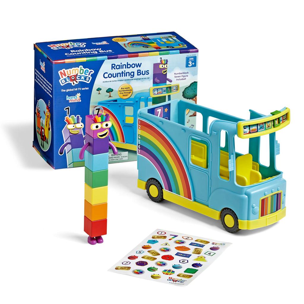 Numberblocks Rainbow Counting Bus Number Play Educational Toy 96092 Authentic