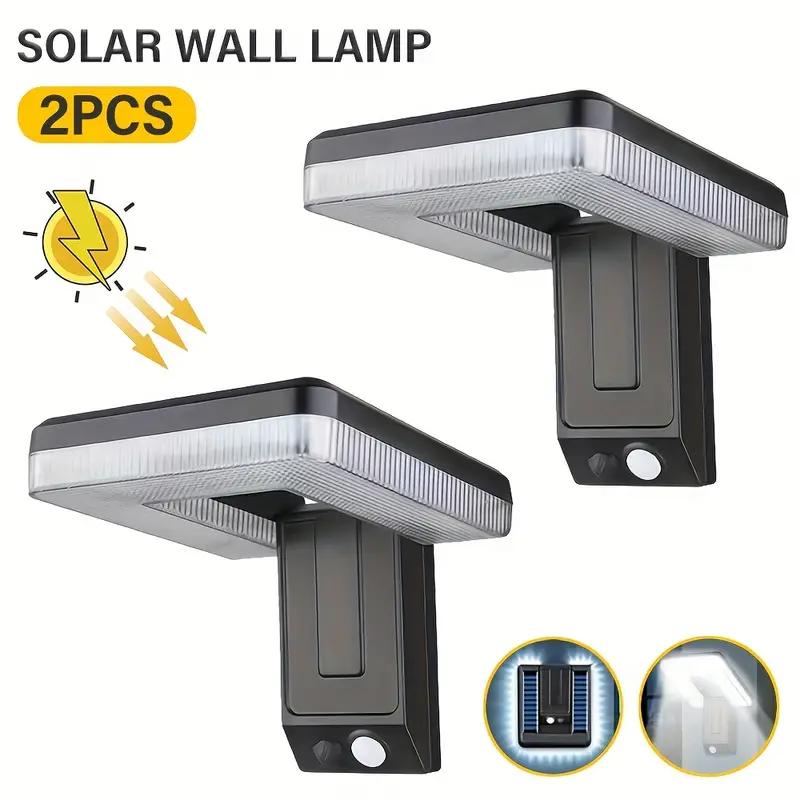 

2/4/6PCS Outdoor Solar Wall Lamp with Motion Sensor, 120° Wide Angle Illumination Floodlight 3 Modes Solar Light for Yard Garden