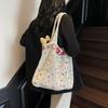 2026  Lazy Style Large Capacity Weave Commute Shoulder Bags Fashi Casual Versatile Seaside Vacati Women's Tote Bag