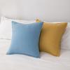 Orange Waffle Bed Flag Simple and Pure Color Bed Decoration Hotel Bedroom Dustproof Cloth Home Textile Bedding Bed Runner Matching Color Throw Pillow