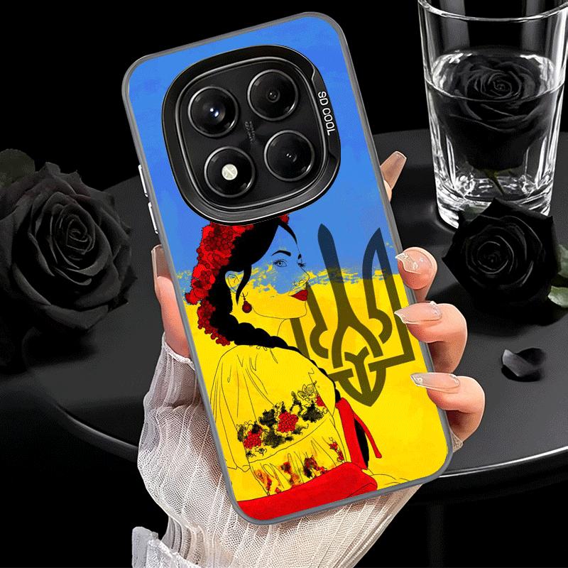 Niebiesko-żółta Ukrainka Miękkie etui na telefon do Samsung Galaxy S24 S25 FE S26 Edge S23 Ultra S22 Plus S21 + Odporne na wstrząsy Pokrowiec Tylny