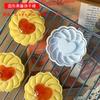 Cartoon Jam Round Flower with Heart Shaped Cookie Cutters 3D Pressable Biscuit Moulds Stamps Embossers Cake Making Tools