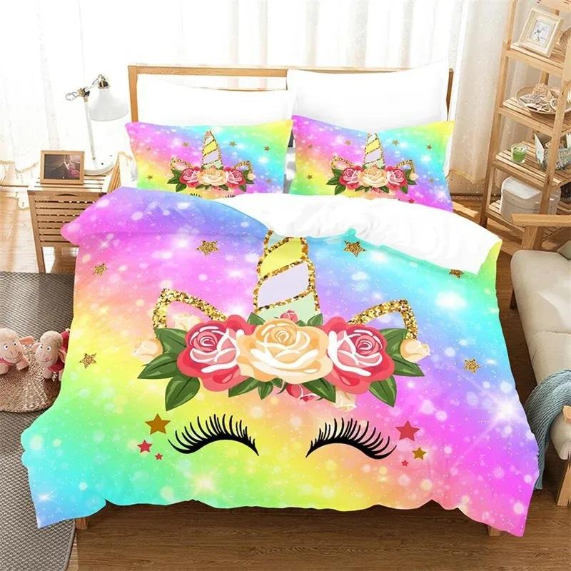 Pink Eyelash Duvet Cover Set Girls Women Eyelash Heart Printed Bedding Set Closed Eyes Pattern Design Comforter Cover Queen Size