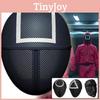 Bleksprutmaske Spill Cosplay Halloween Skrekk Hodeplagg Rund Firkant Hjelm Trekant
