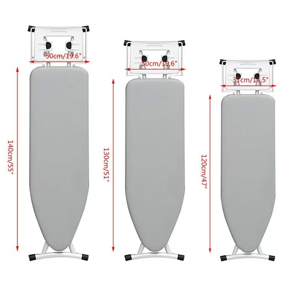 140*50cm Ironing Board Cover Silver Heat-resistant Ironing Board Cloth Elastic Ironing Heat Shield Ironing Board Accessories
