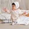 DAVE & BELLA Baby Girl Floral Print Cotton Romper