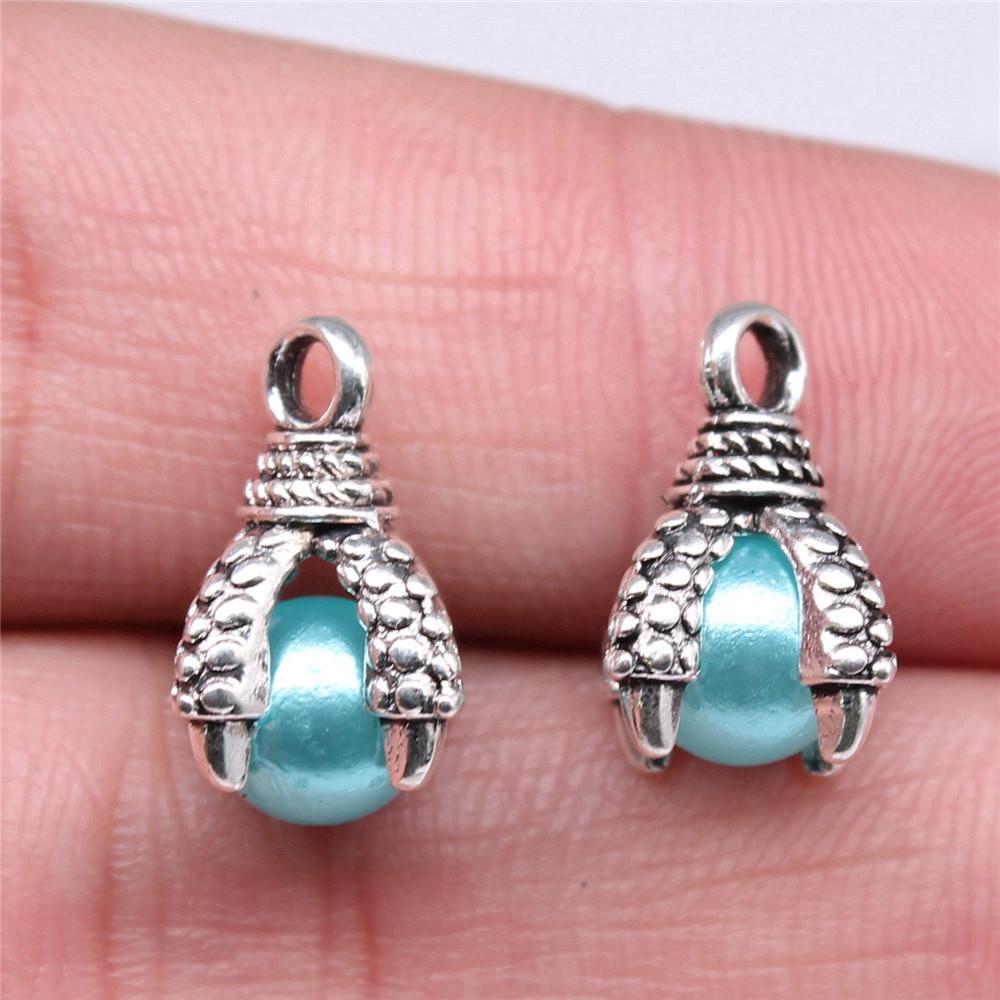 Zubehörteile Perlenanhänger Vintage Schmuckzubehör QA041