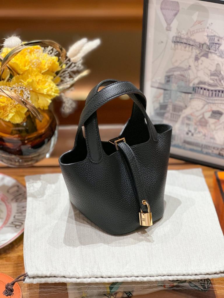 Lammwolle Mini14 Halbhandgefertigte Leder Handheld Bucket Bag Importiertes TC Rindsleder Handtrage Mode Damen Tasche