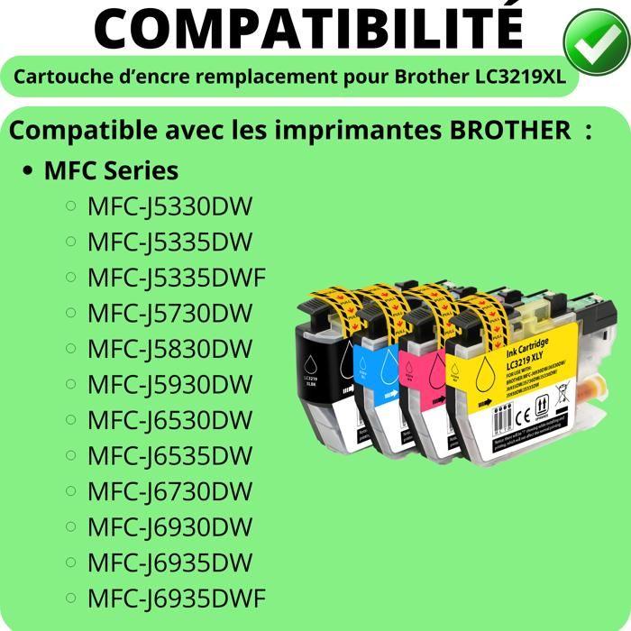 Ink Cartridge - Brother - LC3219XL - Pack of 4 - Black, Cyan, Magenta, Yellow