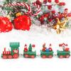 Cute Christmas   Rail Car Compartment Toy Christmas Decoration Ornament Children Gift Red
