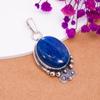 Kyanite - Nepal 925 Sterling Silver Pendant V7694, Blue Pendant, Oval Pendant, Valentin's Day Gift, Gift For Her, Birthday Gift, Handmade Jewelry, Sil