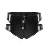 1Pc Low-waisted Sexy Open Gear Costume Lacquer Skin Fashion Personality Zipper Shorts Large Size