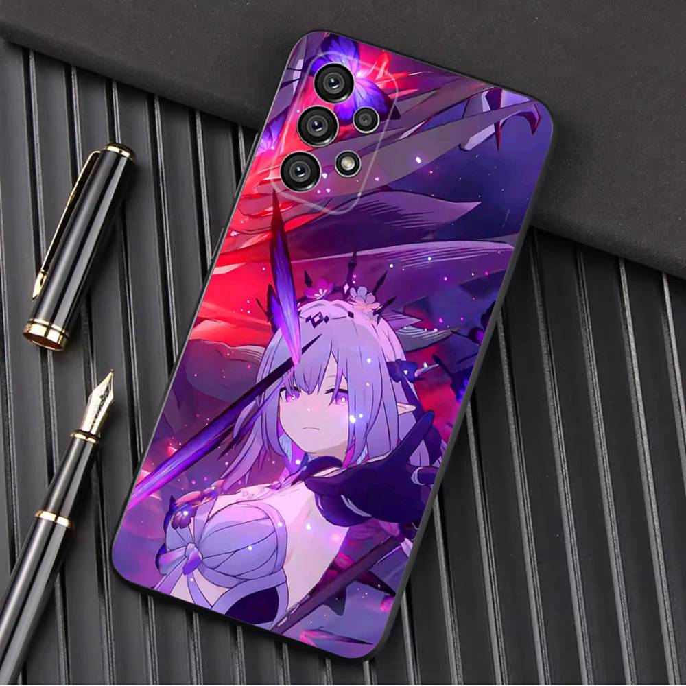 H-Honkai Castorice Star R-Rail Phone Case For Samsung Galaxy A13,A21s,A22,A31,A32,A52,A53,A71,A80,A91 Soft Black Shell
