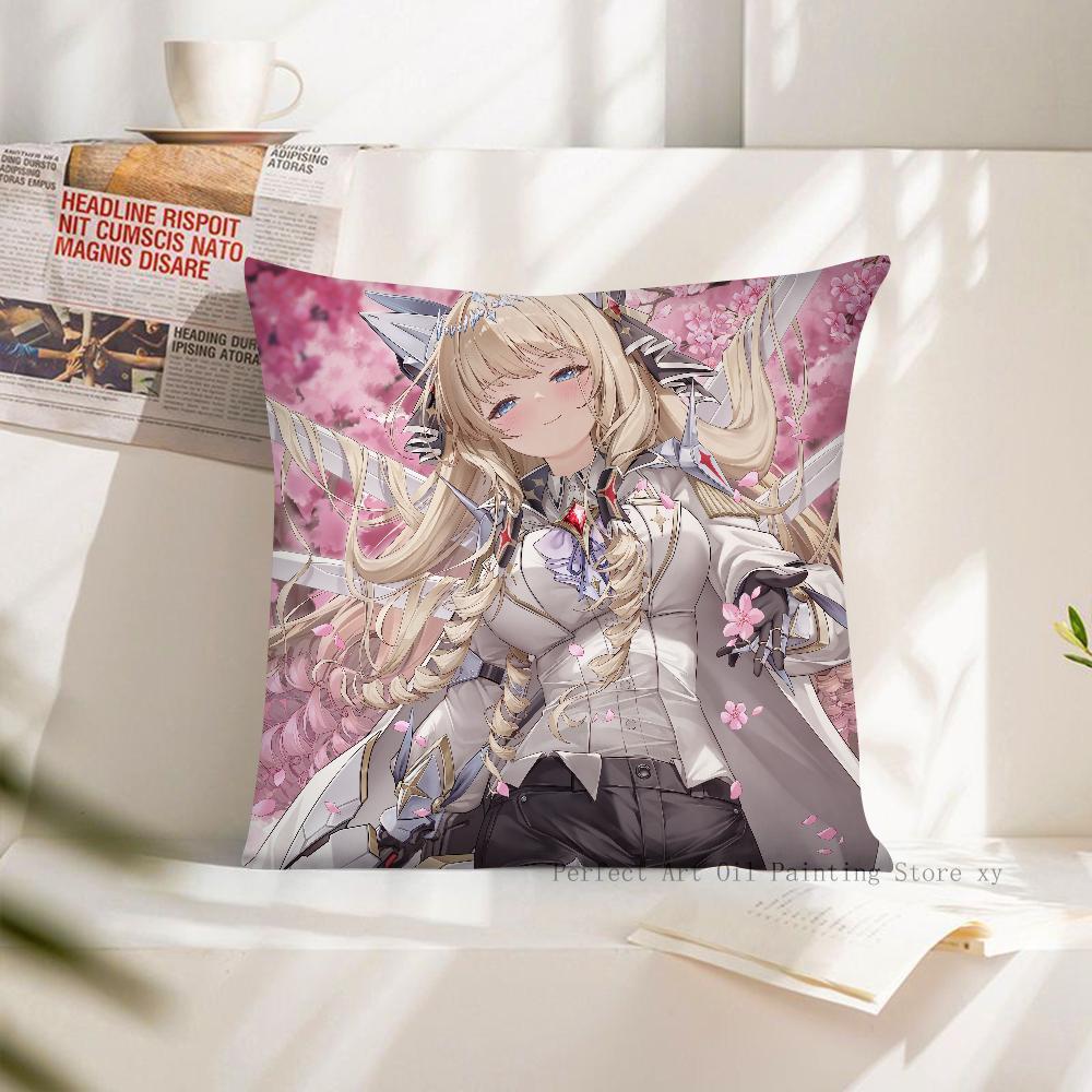 NIKKE Goddess Of Victory Spiel Kissenbezug Mode Quadratischer Kissenbezug Schlafzimmer Sofa Zimmer Ins Dekoration Freizeit Kissenbezug 40x40