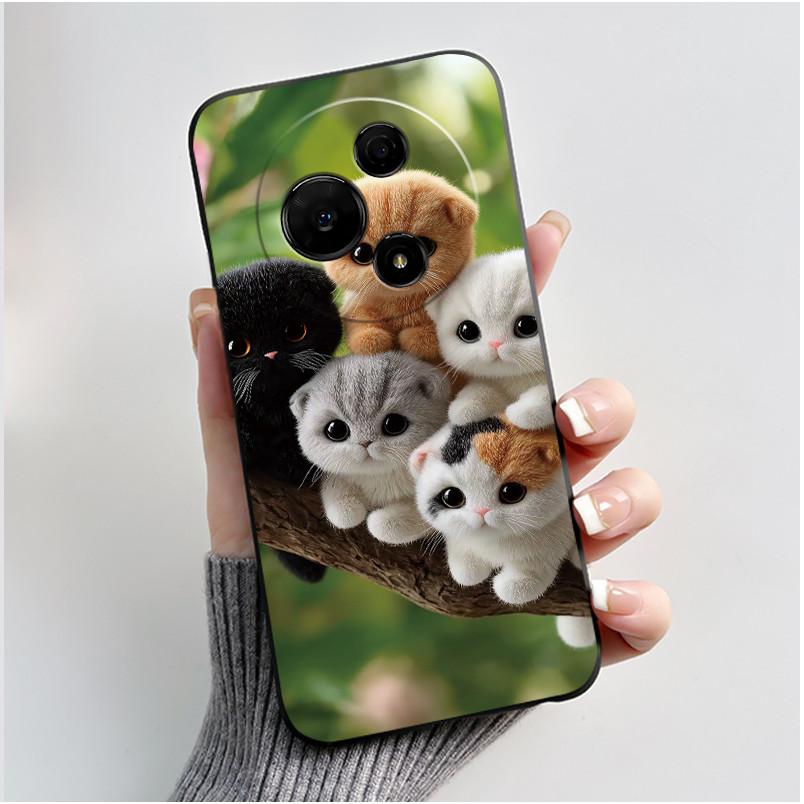 Casing For TCL 60 NxtPaper 4G / TCL 60 SE NxtPaper Case Luxury Dragon Cute Cool Boys Girls Black Matte Soft Silicone Back Cover