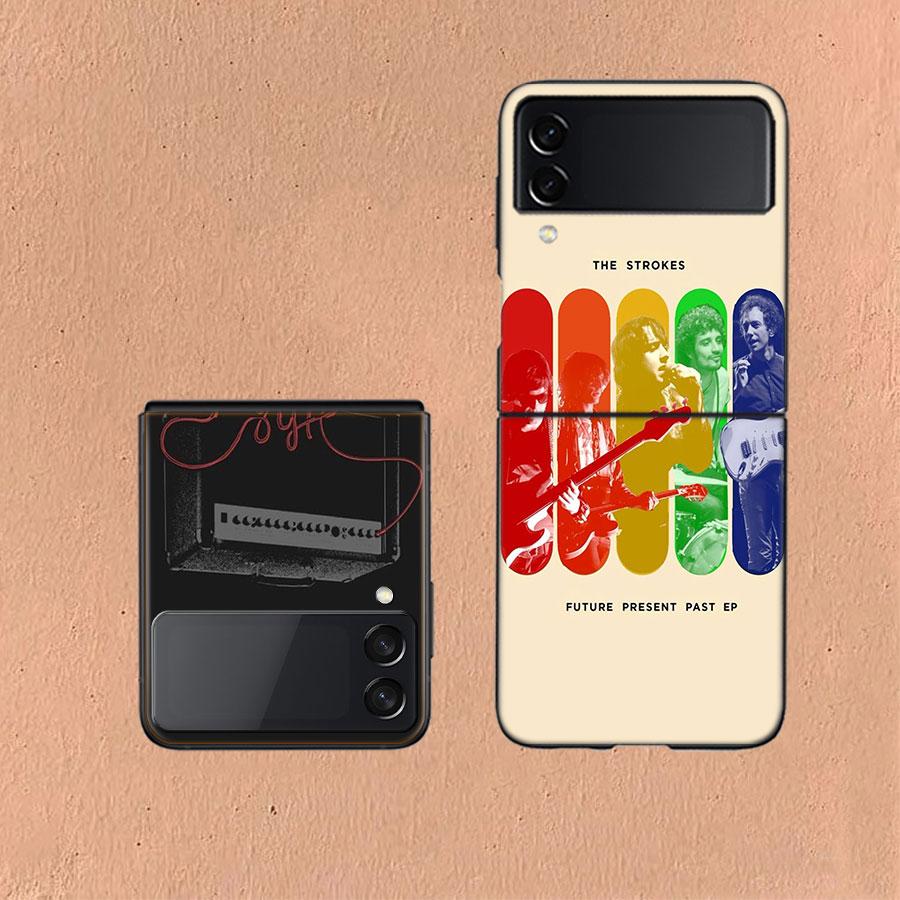 The Strokes Phone Case For Samsung Z Flip 6 7 5G Galaxy Z Flip 5 4 3 5G Cases Shockproof Hard Cover TPU