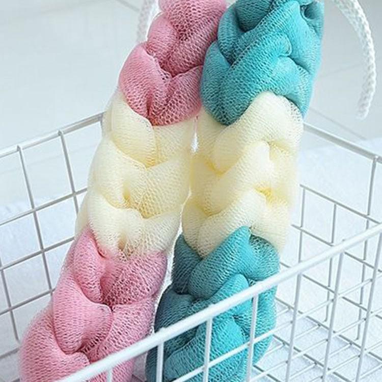 Durable Thickened Bath Ball & Back Scrubber Towel Set for Adults