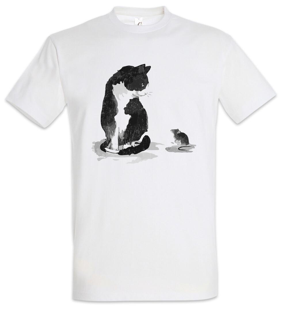 Cat And Mouse T-Shirt Cats Love Addicted Addiction Person S