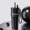 710ml Thermos Bottle Straw Cup 316 Stainless Steel Coffee Cup Cold and Hot Insulated Cup Tumbler Portable Car Vacuum Flask