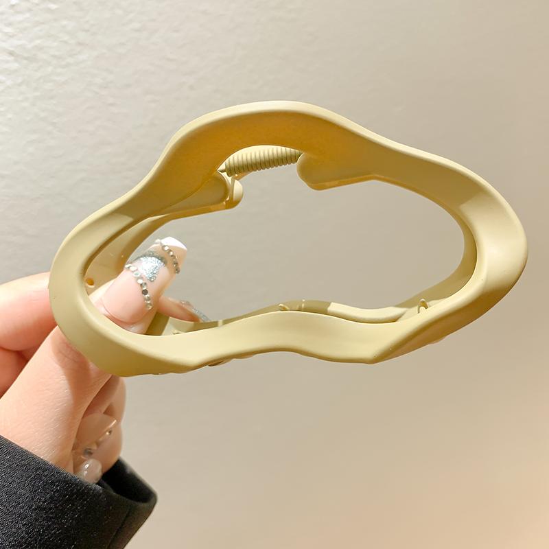 

Однотонный геометрический зажим для волос, клипса для высокого хвоста, головной убор, женские модные заколки, аксессуары для волос, головной убор