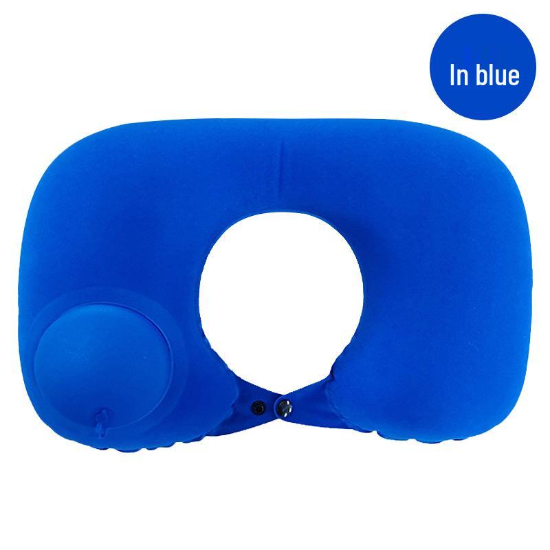 Automatic Inflatable Pillow: Portable Outdoor/Indoor Lumbar & Neck Support for Travel, Office Nap