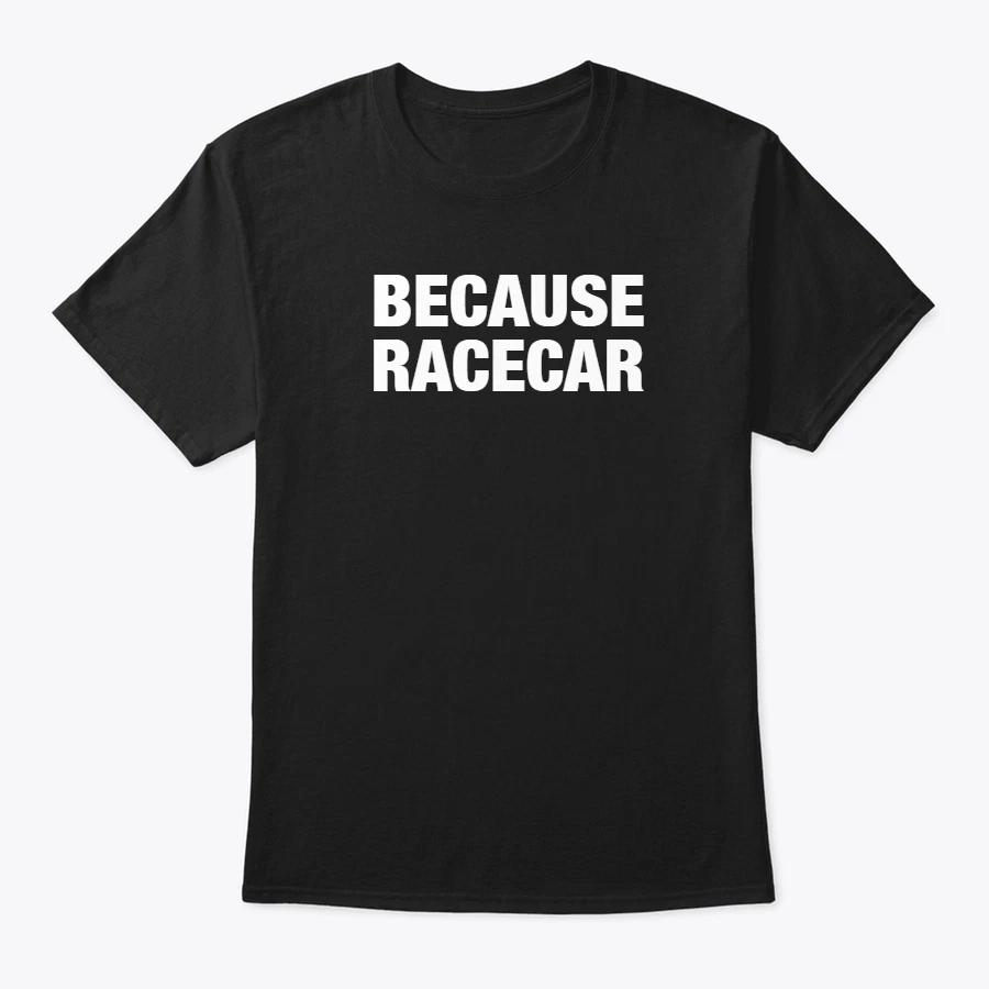 BECAUSE RACECAR Gift Tee T Shirt IDEA CAR T-SHIRT RACING DRAG IMPORT SHOW M