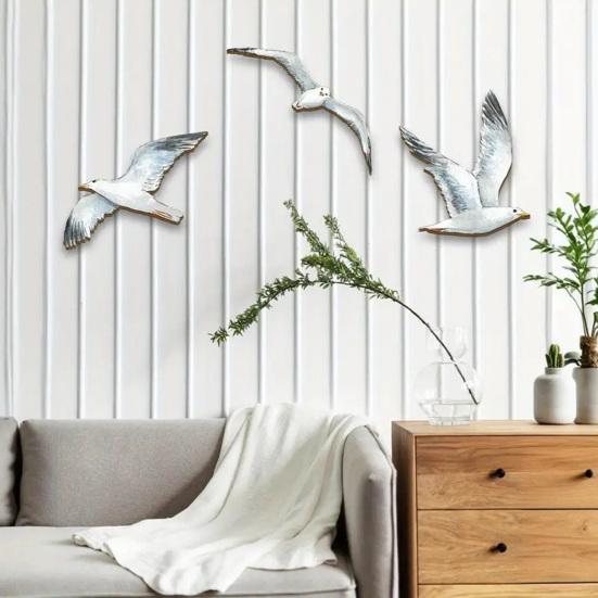 2D Wooden Wall Art Rustic Sunflower/Seagull/Turtle/Peace Bird Wall Decor Farmhouse Wooden Hanging Sign for Kitchen Porch Home Decor