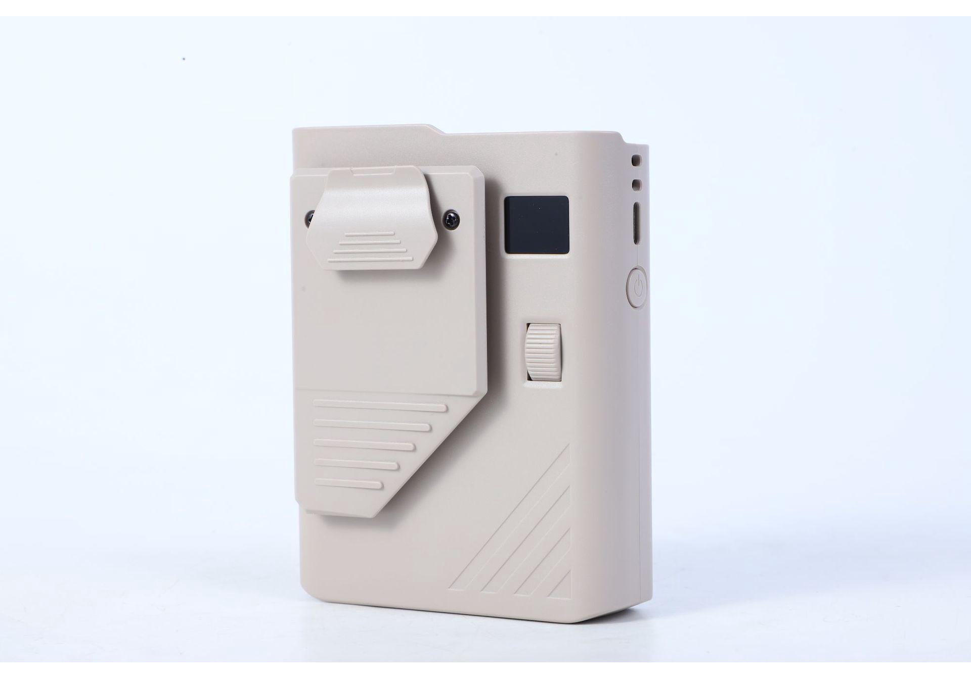 

New Wearable Waist Fan with USB Recharge, Strong Wind, Long Battery, Lightweight Clip-on Design, and Digital Display 3600mAh