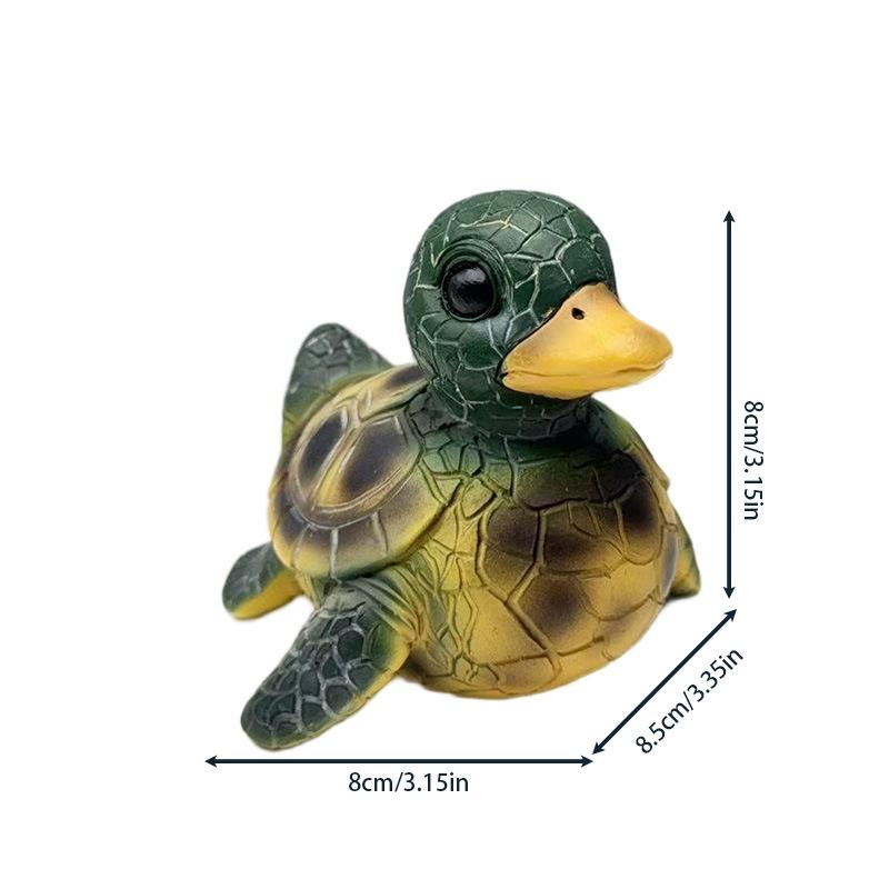 Funny Sea Creature Duck Figurine Resin Cartoon Octopus Turtle Shark Seal Statue Ocean Style Home Decoration Desktop Ornament