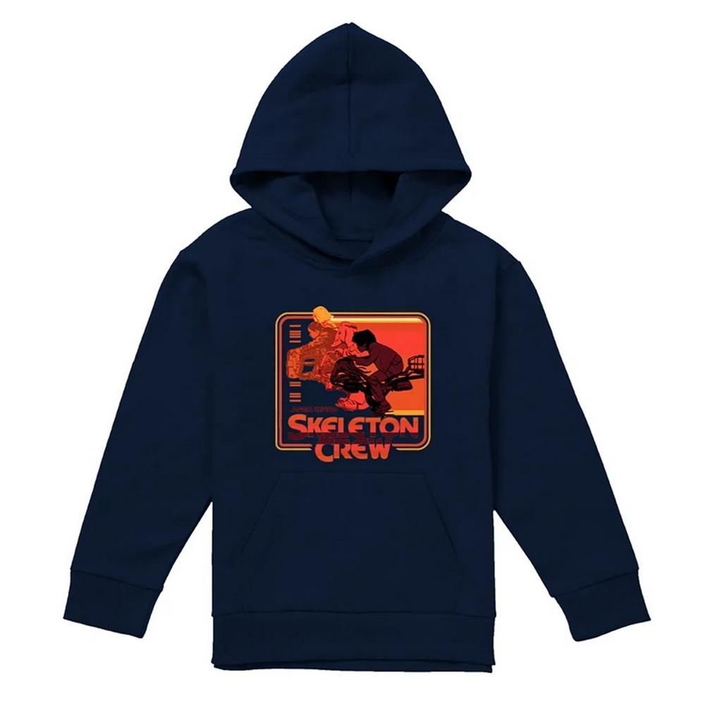 Star Wars: Skeleton Crew Childrens/Kids Retro Badge Hoodie