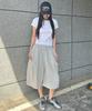 FUZZY SCAN Cross Eyelet Bermuda Pants Melange