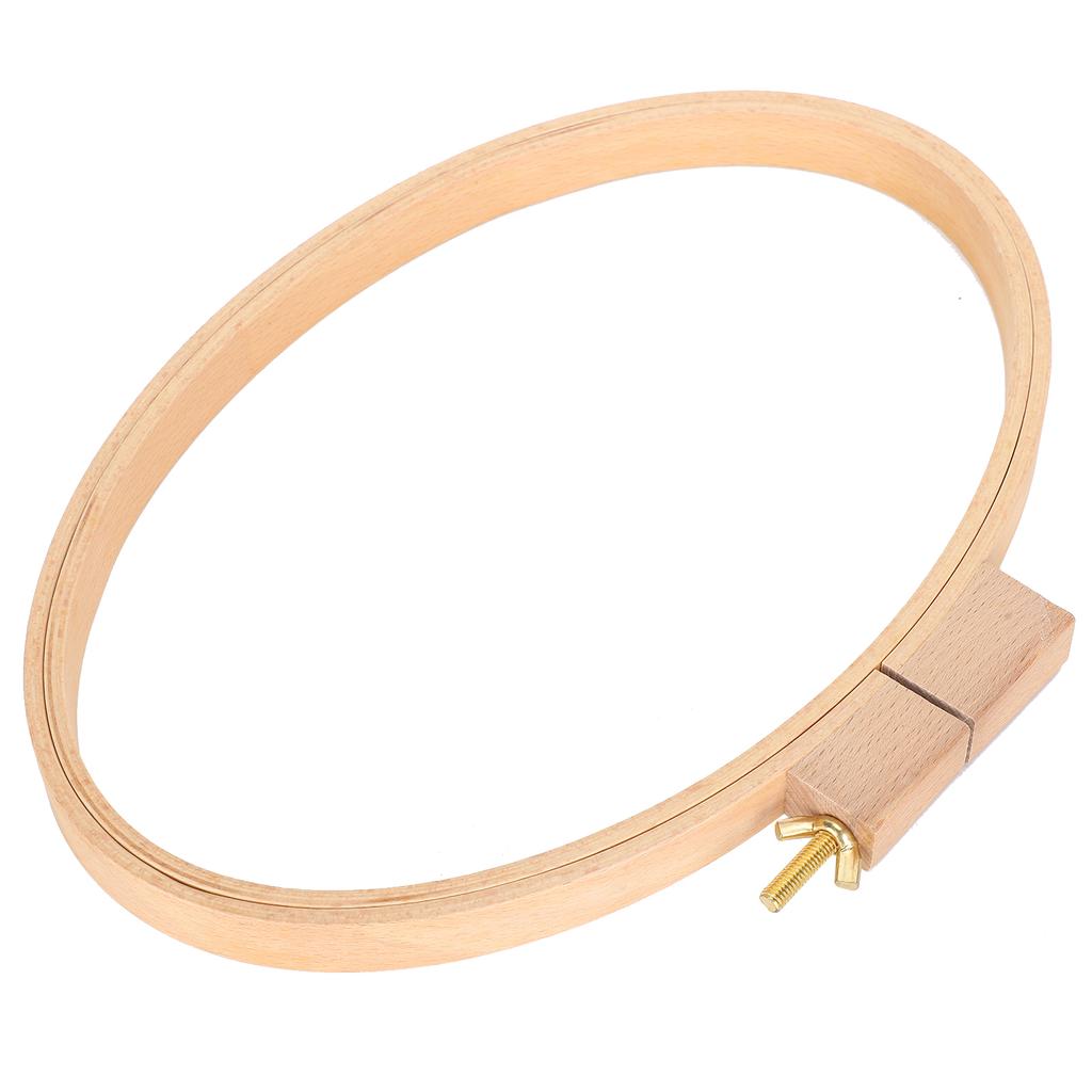 Rama Ovală Orizontală pentru Gherghef de Broderie, Lemn Lat pentru Artizanat, Desktop DIY, Accesorii pentru Punct în Cruce