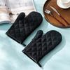 1pc Heat-insulating Gloves Anti-scald Microwave Gloves Solid Color High Temperature Resistant Kitchen Baking Oven Gloves