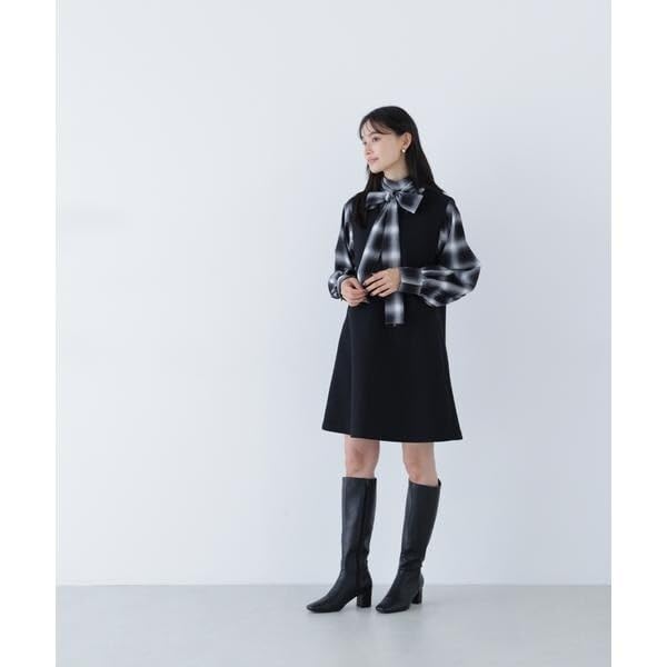 Natural Beauty Basic Casual Compressed Mini Jumper Black Women's Dress, Skirt,