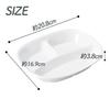 [Official] OGISO (Ogiso) - Used In Daycare Centers! Reinforced Porcelain, Depth Is Key! 3-compartment Plate, White, 17250000B100